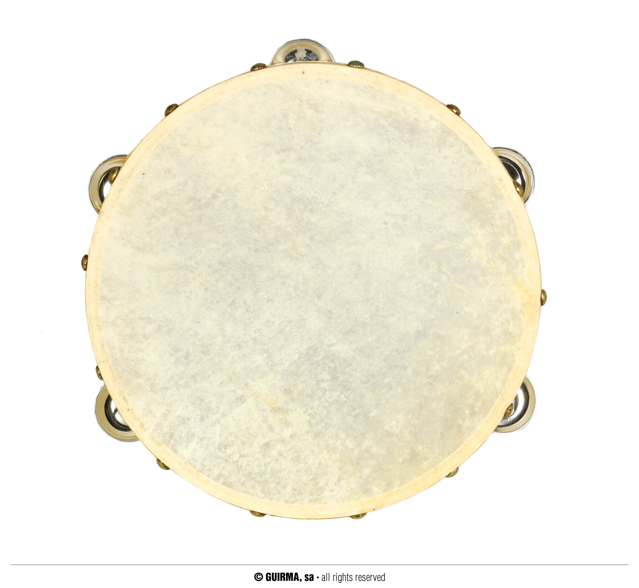 TAMBOURIN AVEC PEAU (Diamètre 22 cm) – Image 1