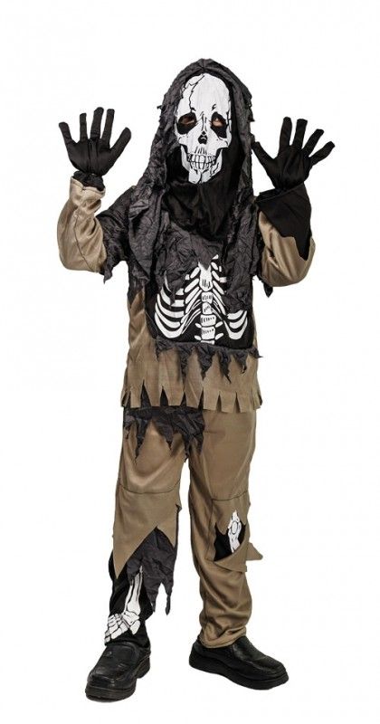 DÉGUISEMENT DE ZOMBIE (Tailles enfants 4 à 12 ans)