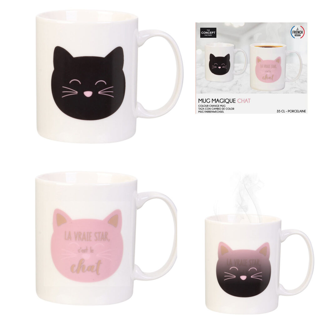 MUG CHAT MAGIQUE (Change de couleur)