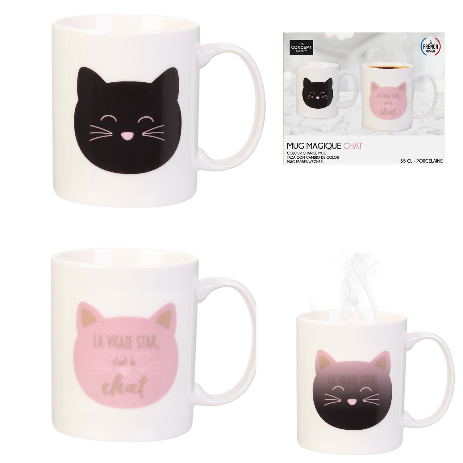 MUG CHAT MAGIQUE (Change de couleur) – Image 1
