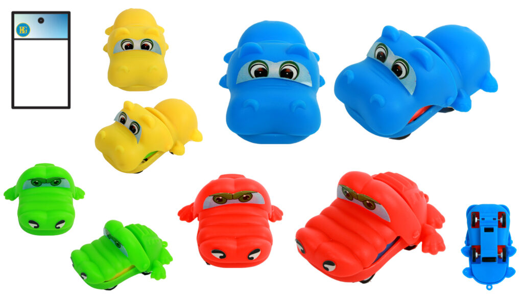 CROCOS ET HIPPOS FUN (Taille 7 cm - Rétro friction)