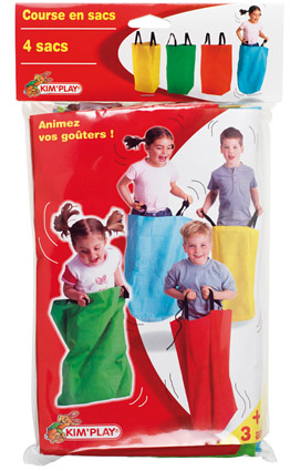 JEU DE COURSE EN SACS (Pack 4 sacs - 4 coloris)
