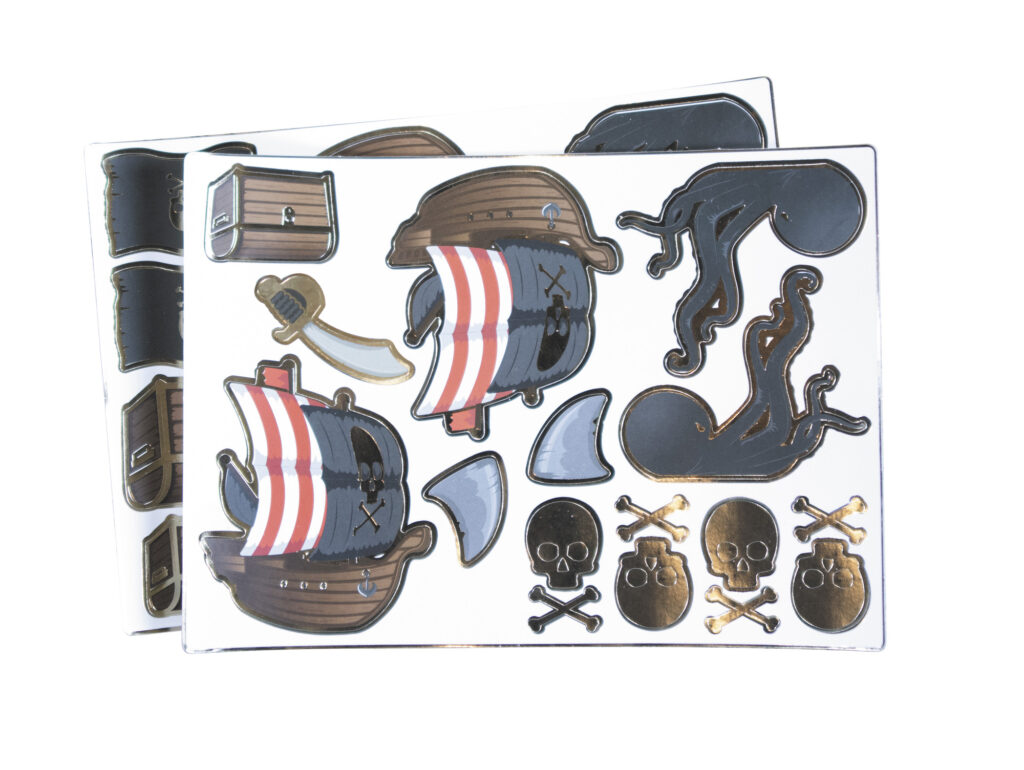 PACK STICKERS PIRATES (Plaquette de 25 stickers)