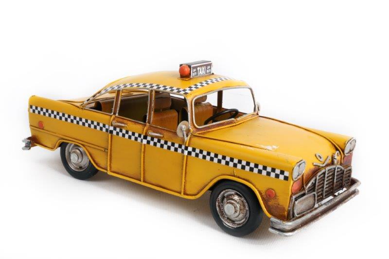 TAXI NEW YORKAIS (Décoration en métal) Dimension 28 x 12 cm