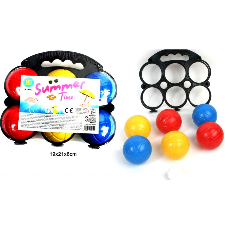 COFFRET JEU DE PÉTANQUE (Boules en plastique)