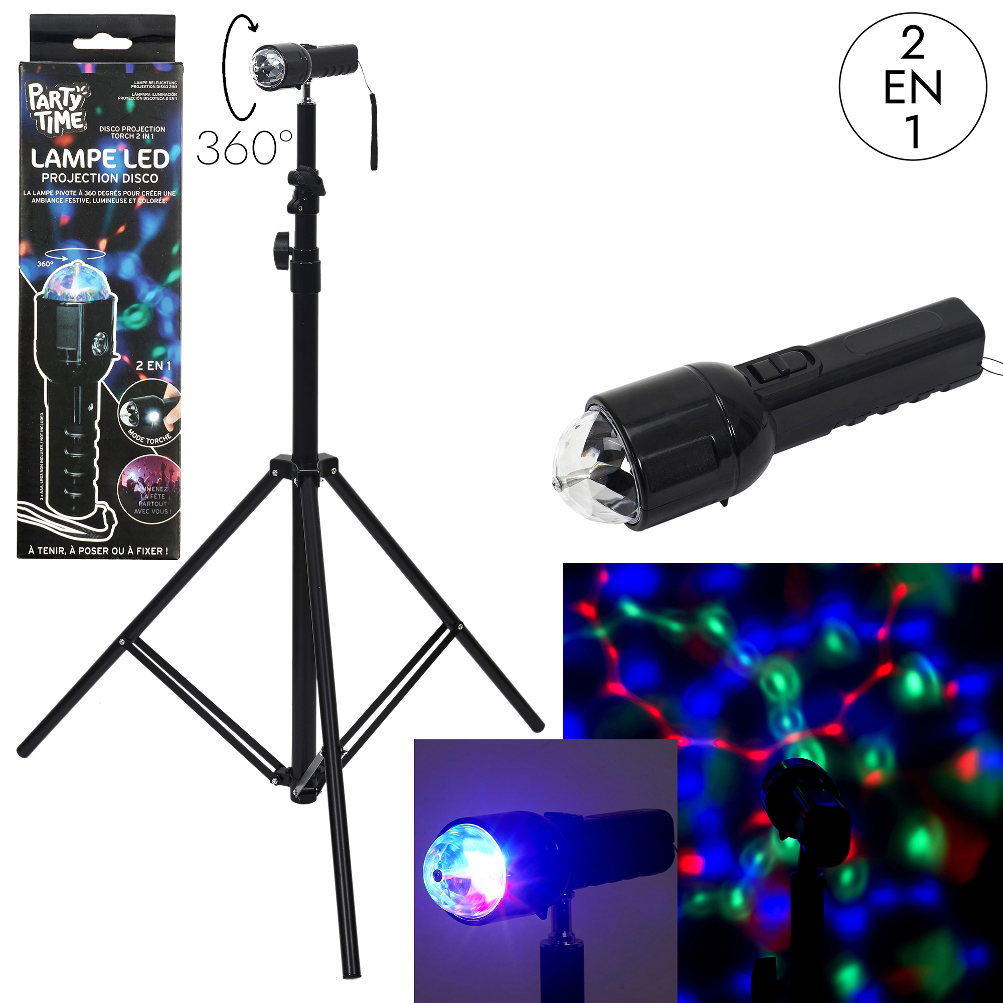 LAMPE PROJECTEUR DISCO – Image 1