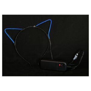 SERRE TÊTE CHAT NÉON (Oreilles à led - 2 coloris piles non fournies) – Image 2