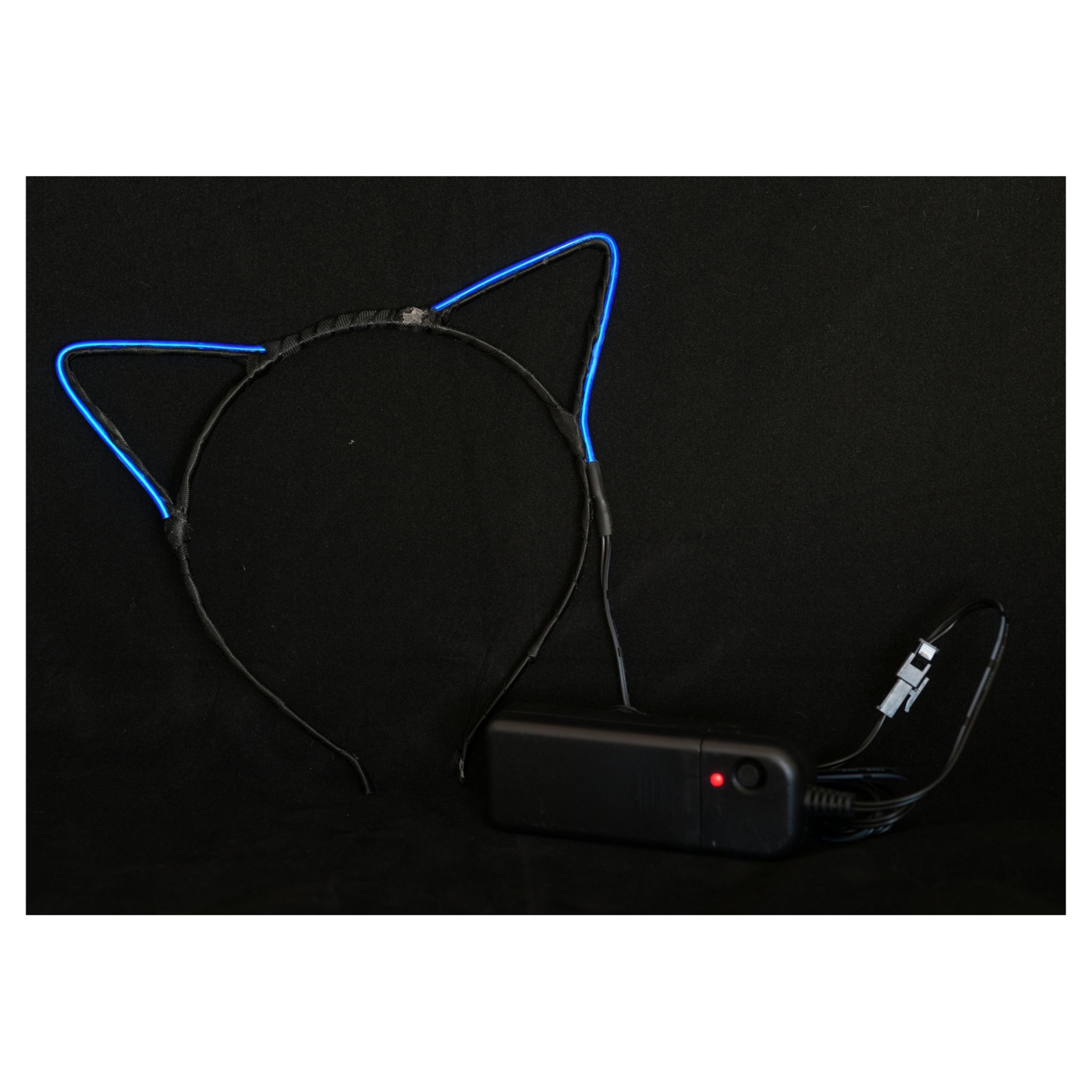 SERRE TÊTE CHAT NÉON (Oreilles à led - 2 coloris piles non fournies) – Image 2