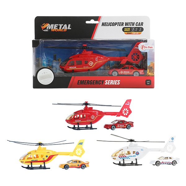 HELICOPTÈRE D'URGENCE (Hélicoptère avec voiture)