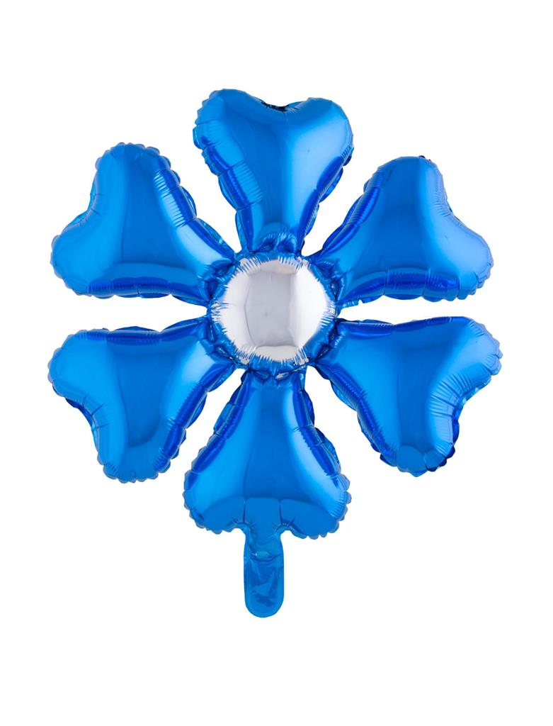 BALLON FLEUR MÉTALLIQUE (Ballon 3 coloris 55 x 70 cm)