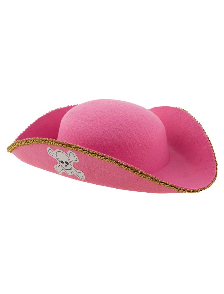 CHAPEAU DE PIRATE ROSE (Chapeau pour enfant)