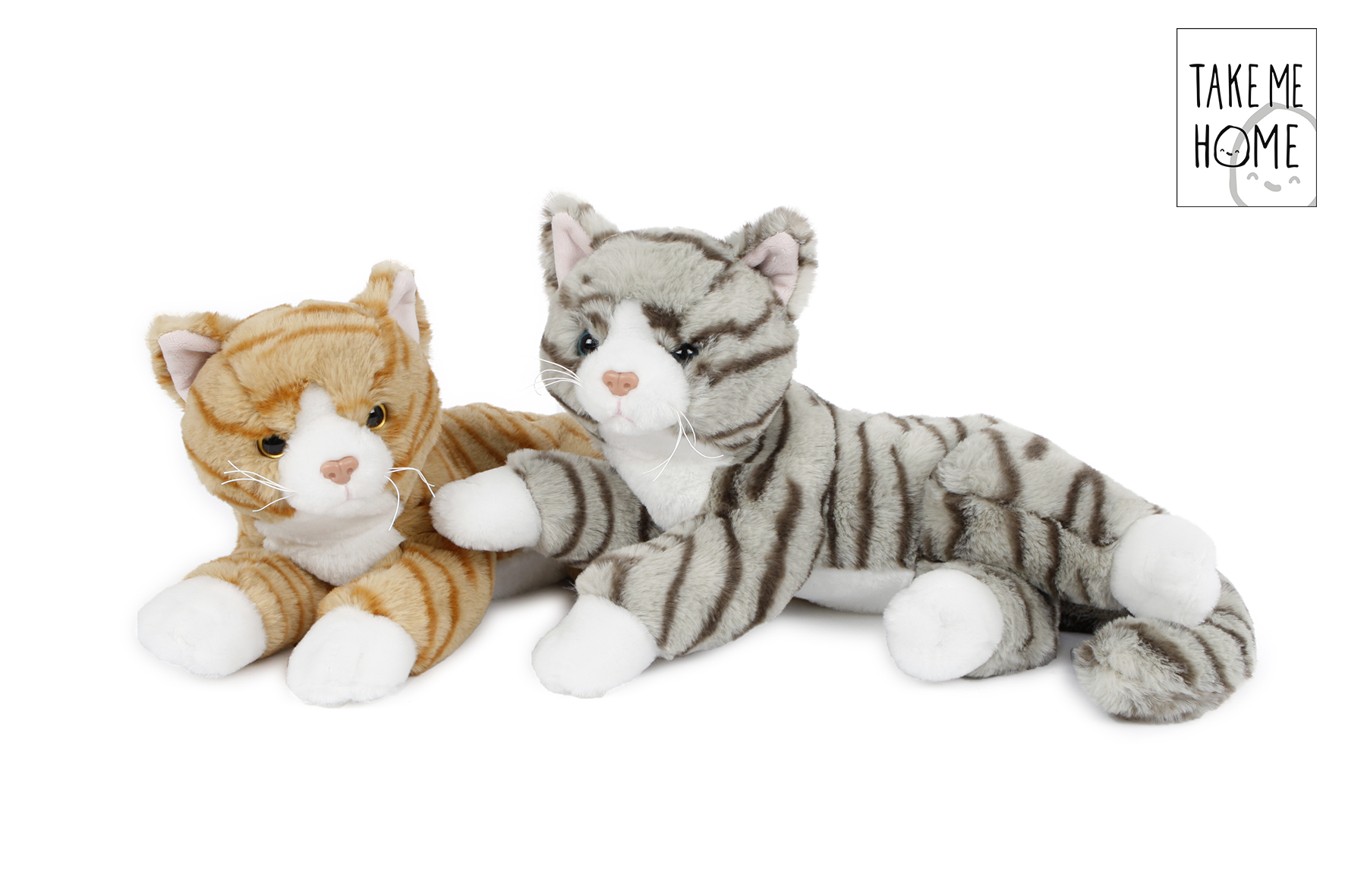 PELUCHE CHATON TIGRÉ (Dimension 36 cm) – Image 1