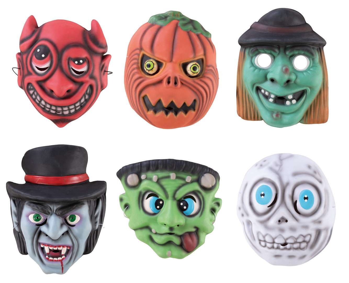 MASQUE HALLOWEEN ENFANT (6 Modèles rigolos) – Image 1