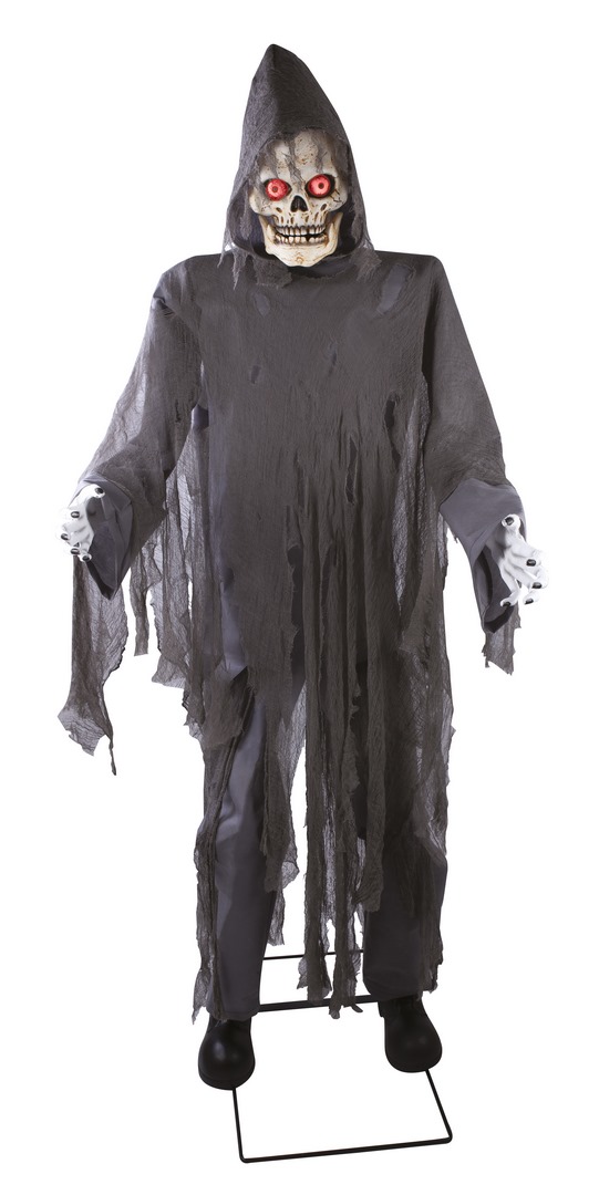 SQUELETTE GÉANT ANIMÉ (Décoration son et lumière) Taille 180 cm - Démo vidéo – Image 1