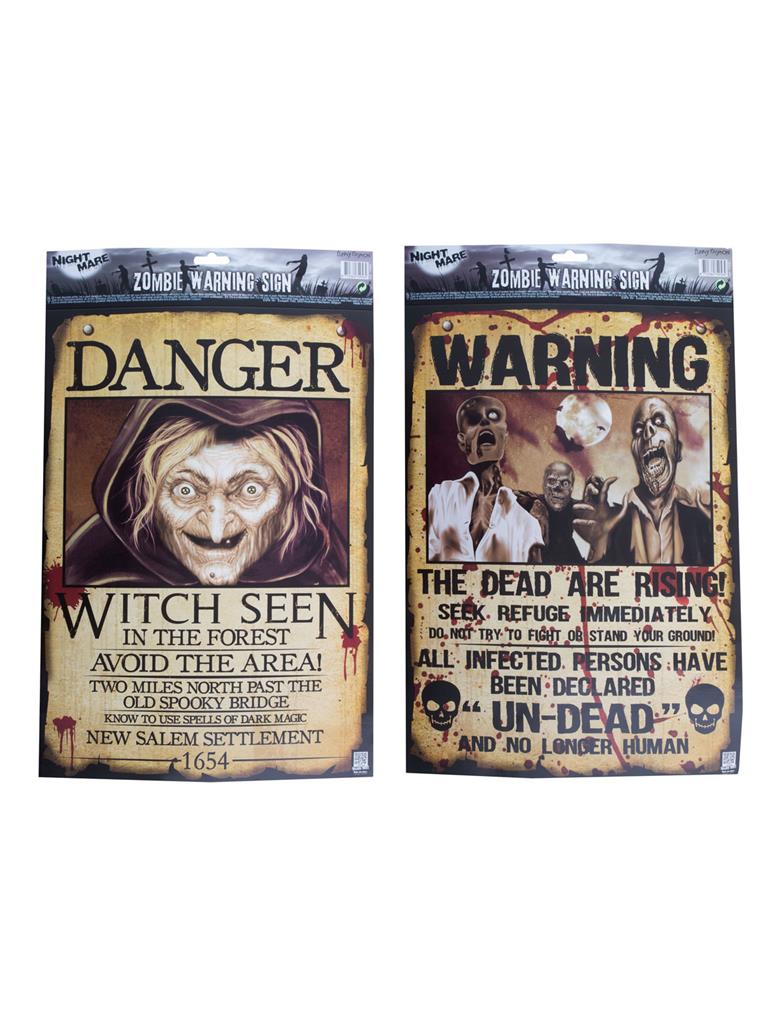 POSTER THÈME HALLOWEEN (Affiche de 43 x 28 cm)