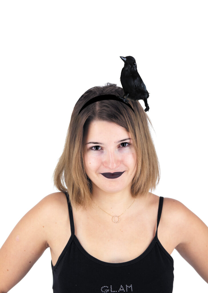 SERRE TÊTE CORBEAU NOIR (Pack promo 12 pièces)