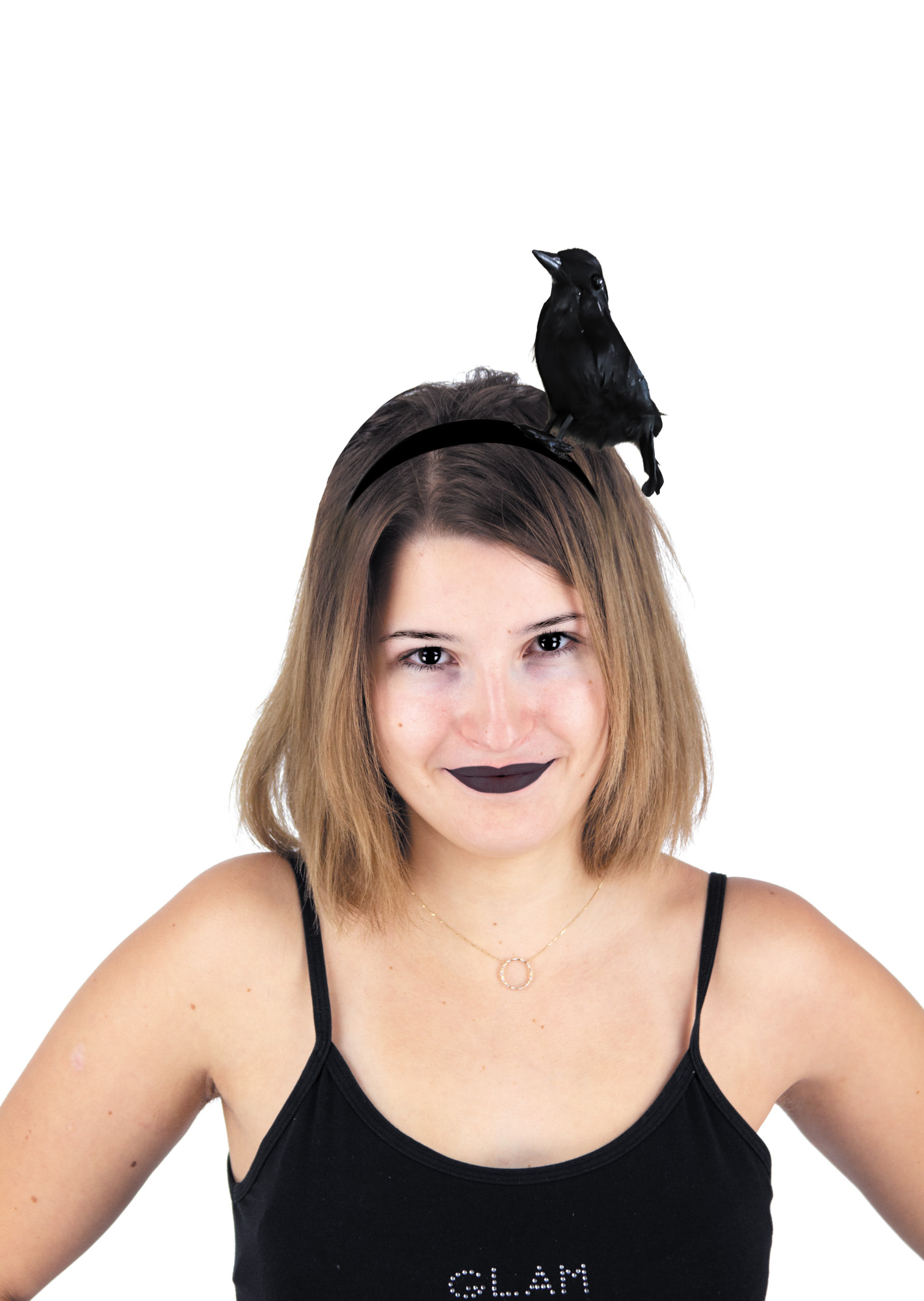 SERRE TÊTE CORBEAU NOIR (Pack promo 12 pièces) – Image 1