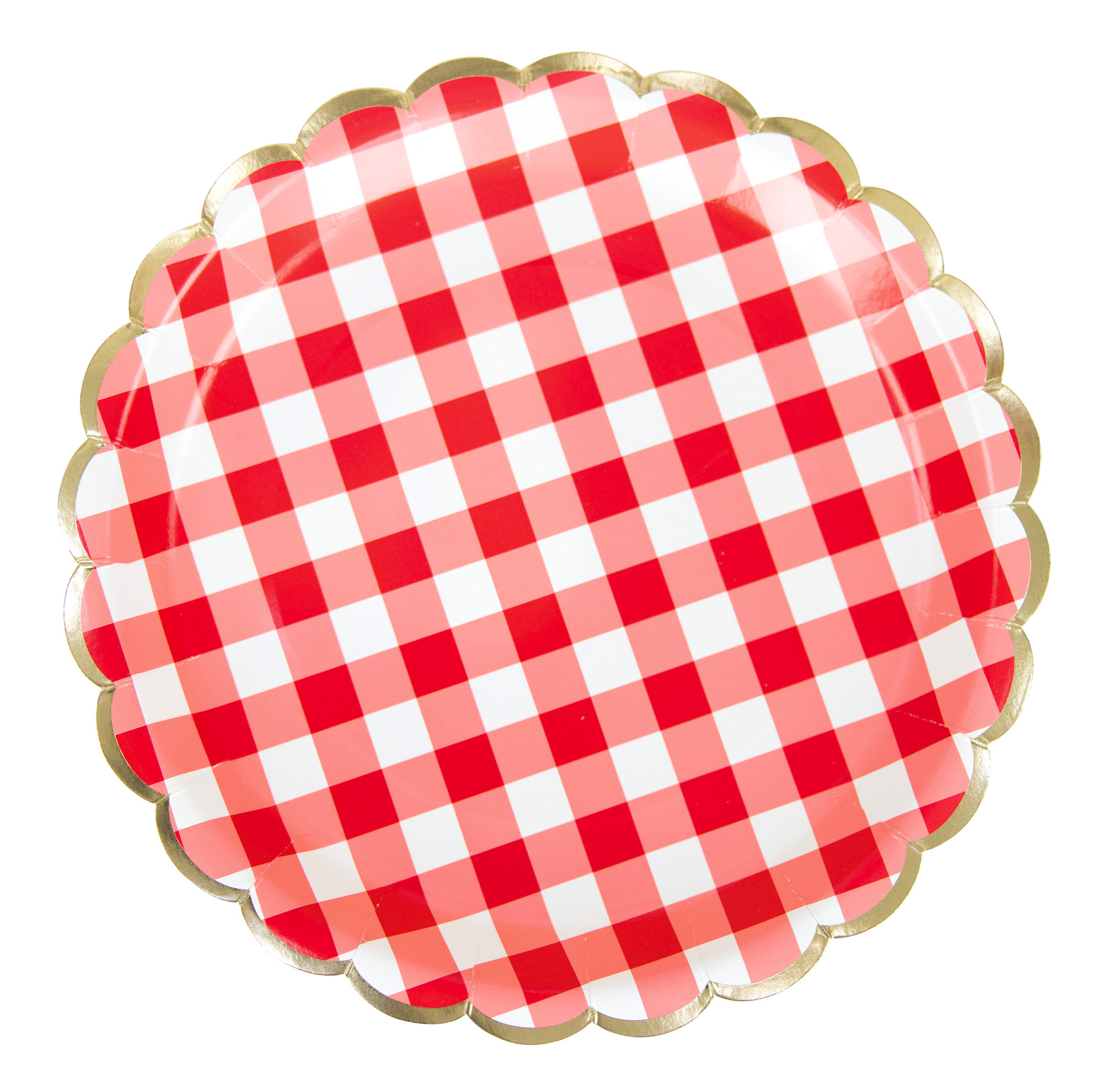 ASSIETTES THÈME VICHY (Pack 8 assiettes 23 cm) – Image 1