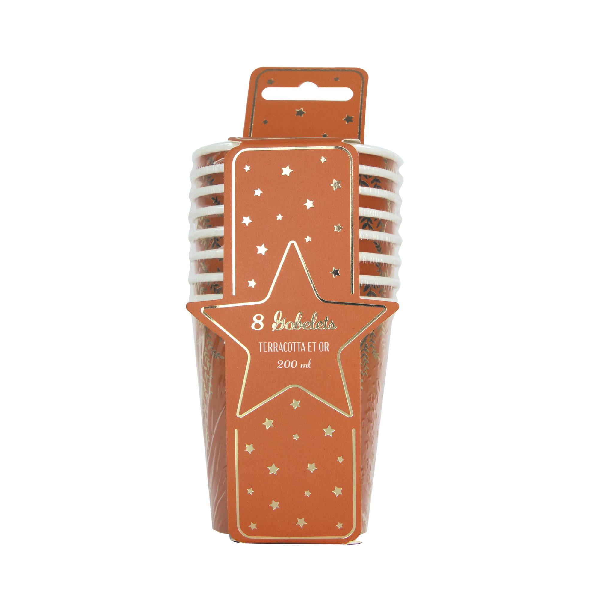 GOBELETS TERRACOTTA (Pack 8 gobelets 200 ml) – Image 1