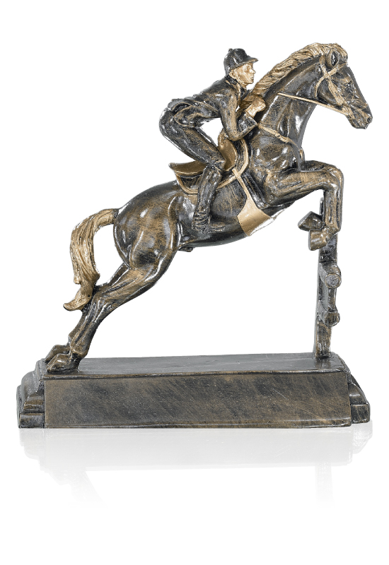 TROPHÉE D'ÉQUITATION (Dimension 23 cm - Résine)