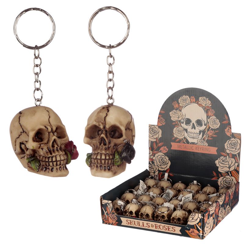 PORTE CLÉ CRANE ET ROSE (Pack 24 pièces)