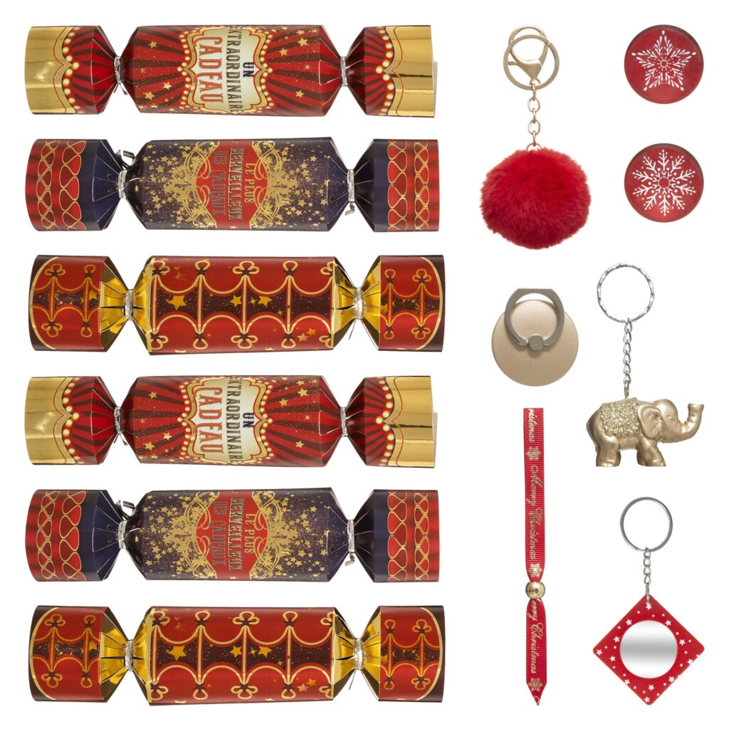 BOITE 6 CRACKERS CIRQUE (Crackers festifs assortis) Pack promo - 6 boites