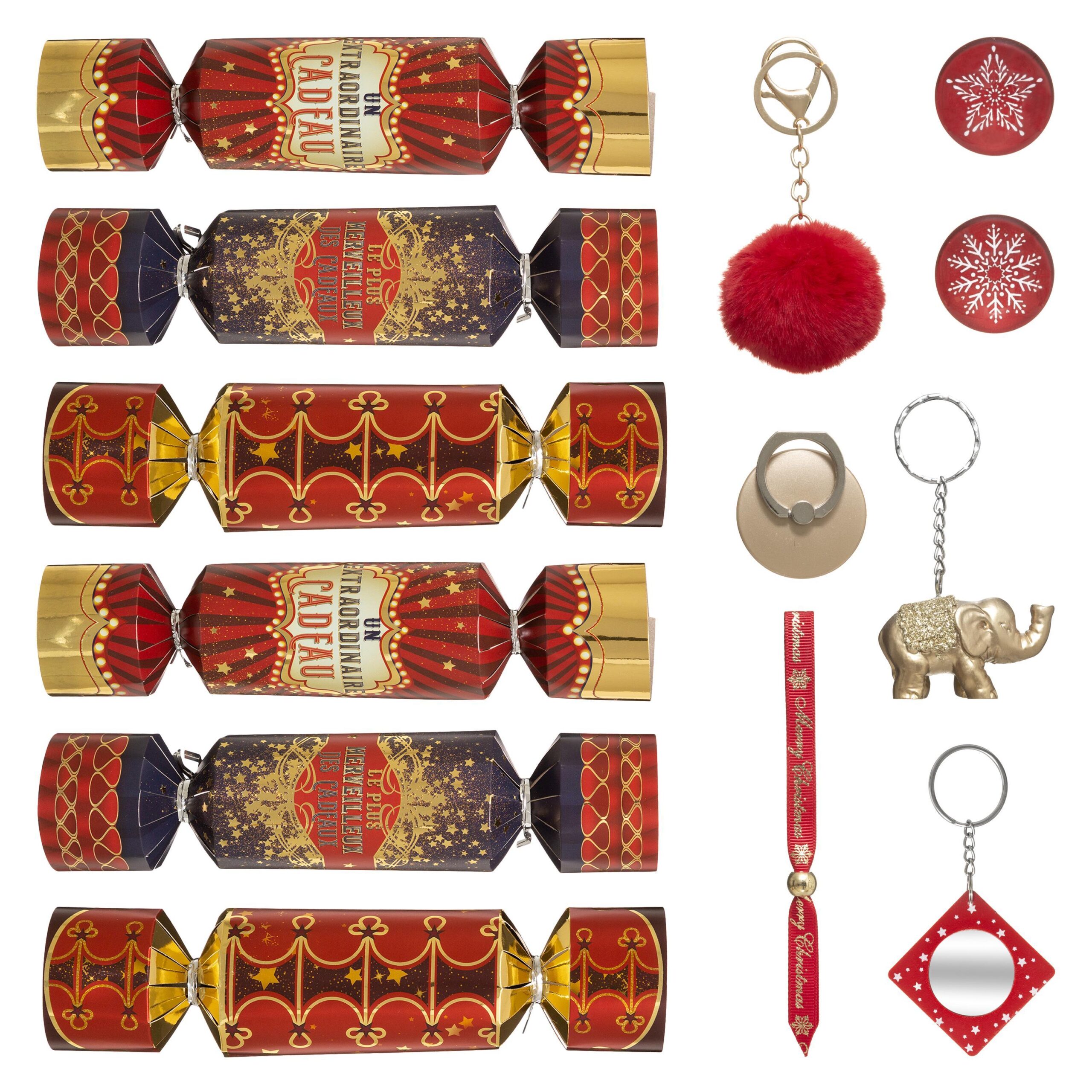 BOITE 6 CRACKERS CIRQUE (Crackers festifs assortis) Pack promo - 6 boites – Image 1