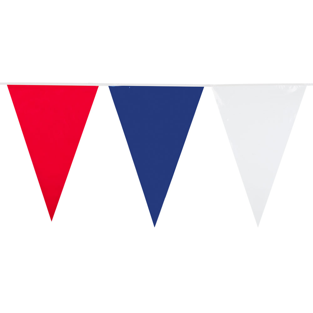GUIRLANDE ALLEZ FRANCE (Fanions en tissu BBR) Longueur 10 mètres