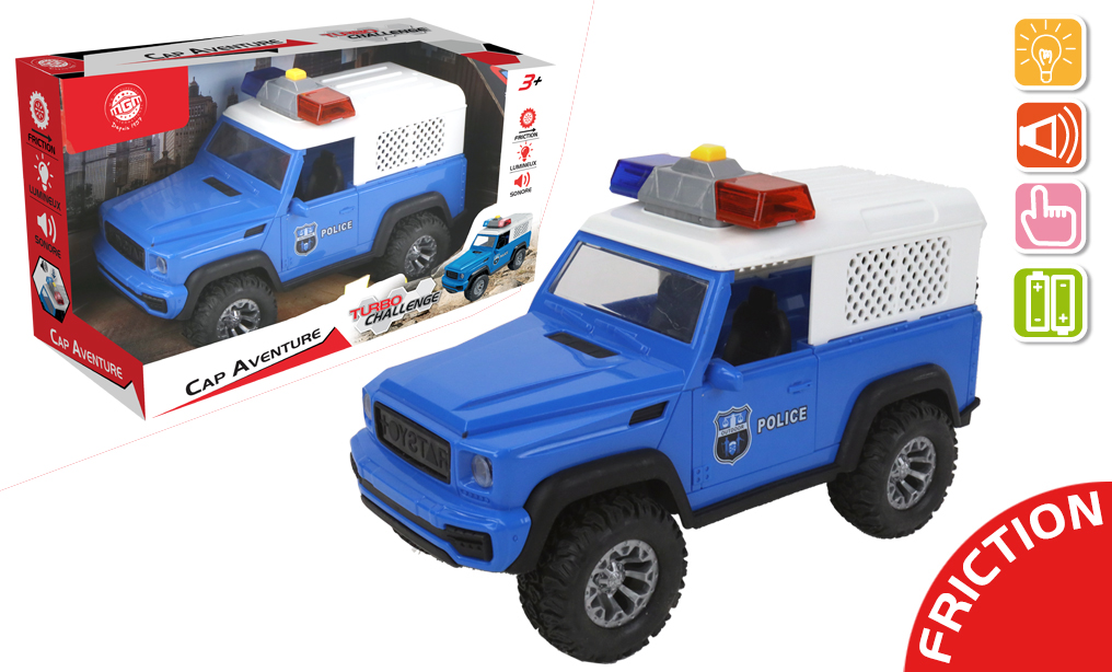 VOITURE 4X4 DE POLICE (Voiture frcition 23 cm)