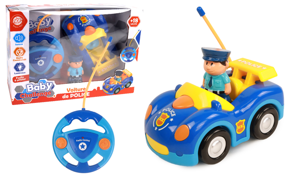 BABY VOITURE DE POLICE (Télécommandée 27 cm)