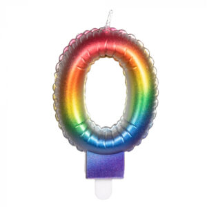BOUGIE CHIFFRE ARC EN CIEL (Chiffres de 0 à 9) – Image 2