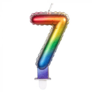 BOUGIE CHIFFRE ARC EN CIEL (Chiffres de 0 à 9) – Image 8