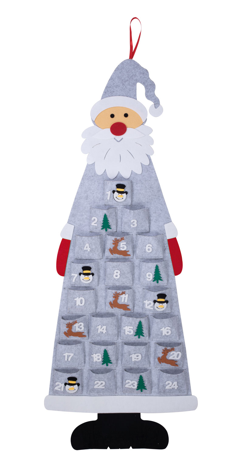 CALENDRIER DE L'AVENT (Thème du Père noël) Dimension 46 x 115 cm – Image 1