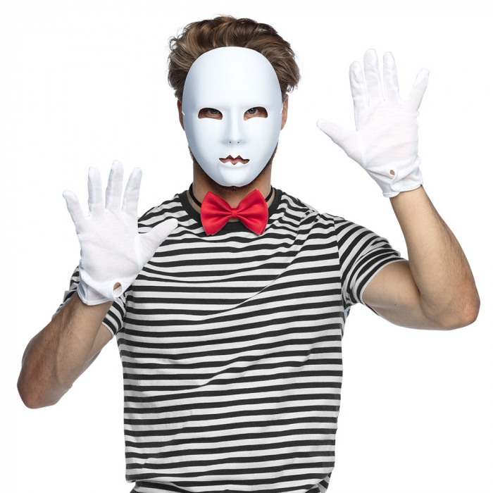 MASQUE POUR MIME (Modèle en 4 Coloris)