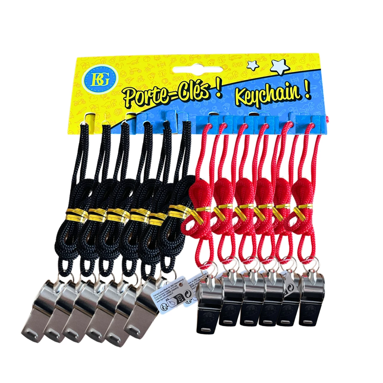 SIFFLET ARBITRE 4CM AVEC CORDON – Image 1