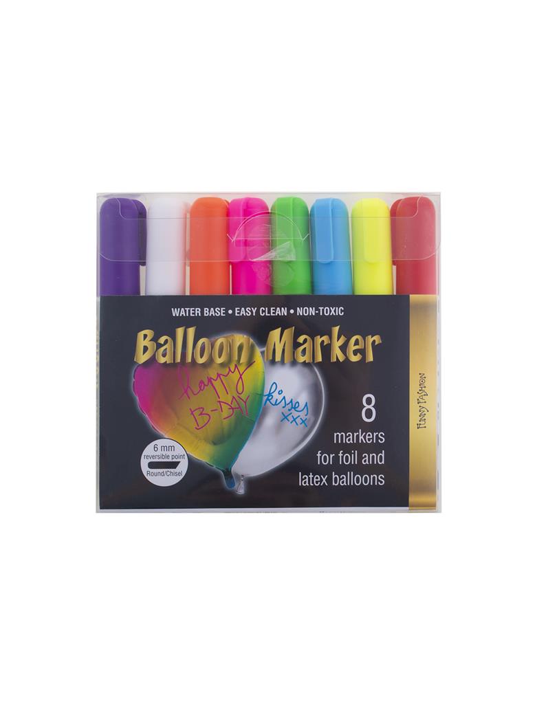 FEUTRES POUR BALLONS (Pack 8 feutres 8 couleurs)