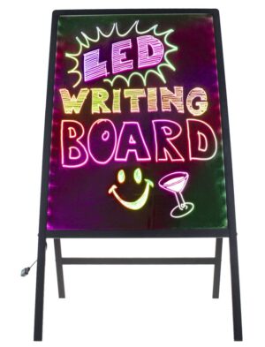 TABLEAU LUMINEUX A LED (avec 8 feutres effaçables) Taille 60 x 80 cm – Image 1