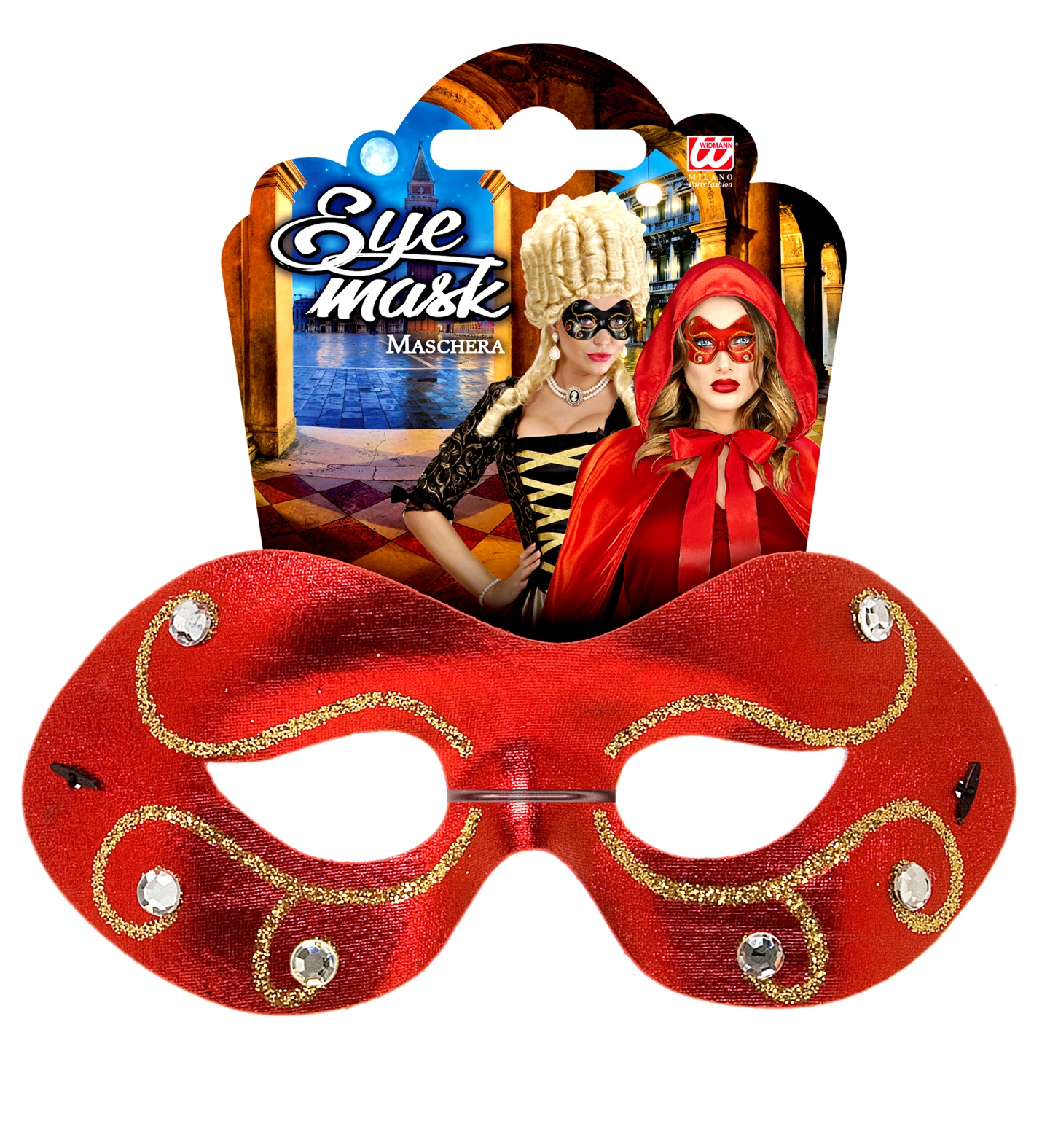 LOUP VÉNITIEN STRASS (Pack 12 pièces 4 coloris) – Image 2