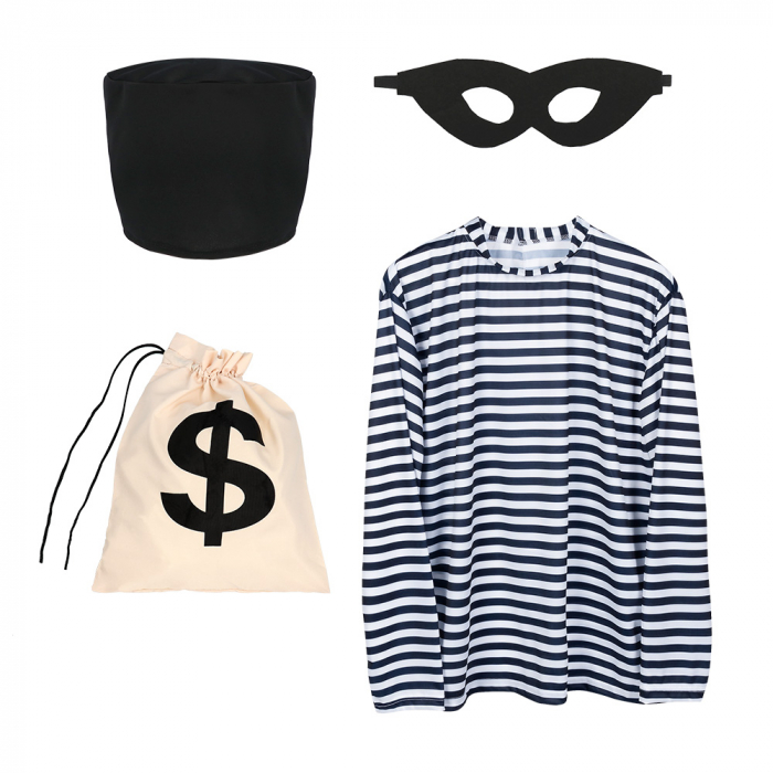 TENUE DE CAMBRIOLEUR (Pack 4 accessoires)