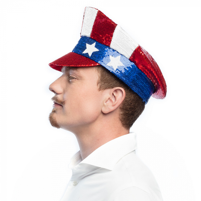 CASQUETTE USA PAILLETTES