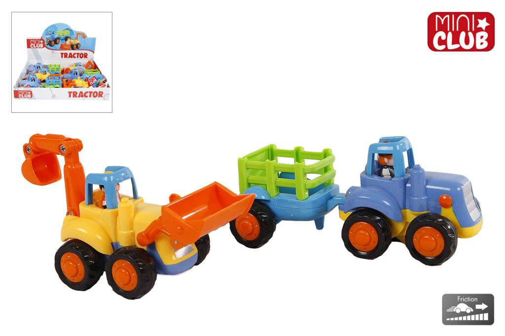 VÉHICULE DE CONSTRUCTION (Pack 6 pièces de 16 cm) Jouet pour 1er âge