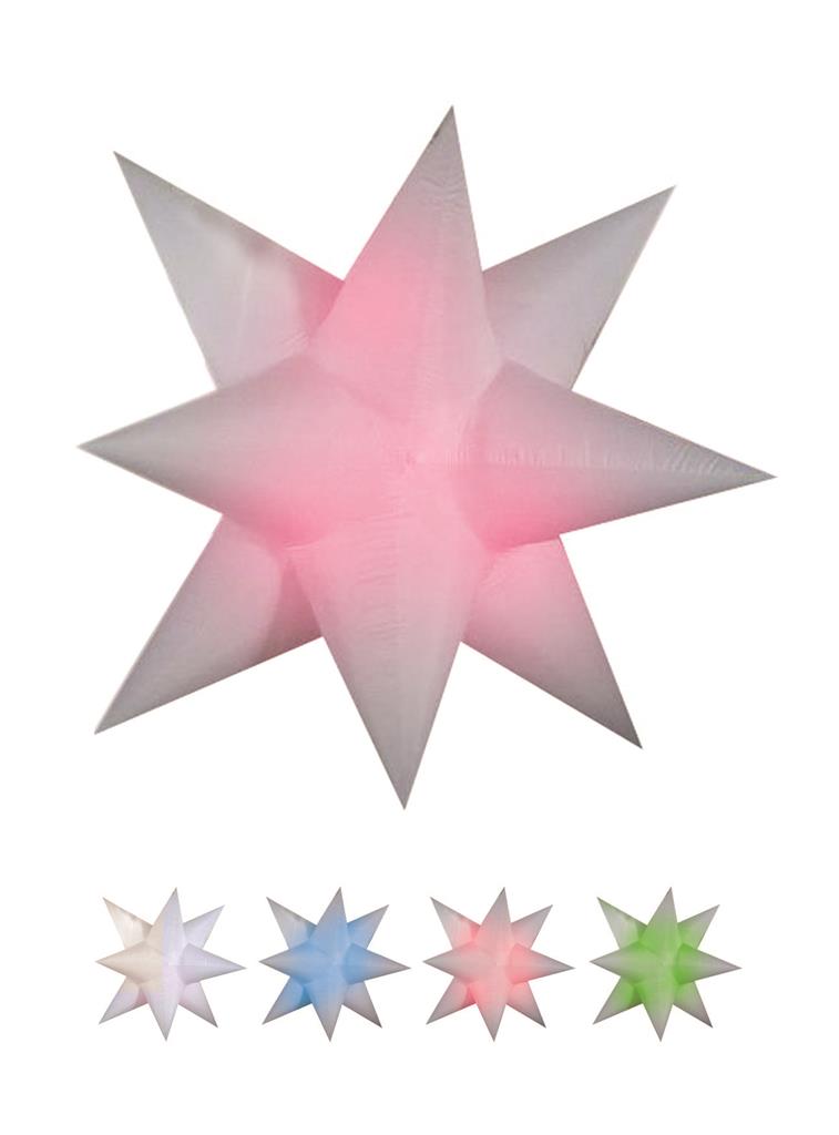 ÉTOILE GONFLABLE A LED (Etoile lumineuse 200 cm) Changement de couleurs