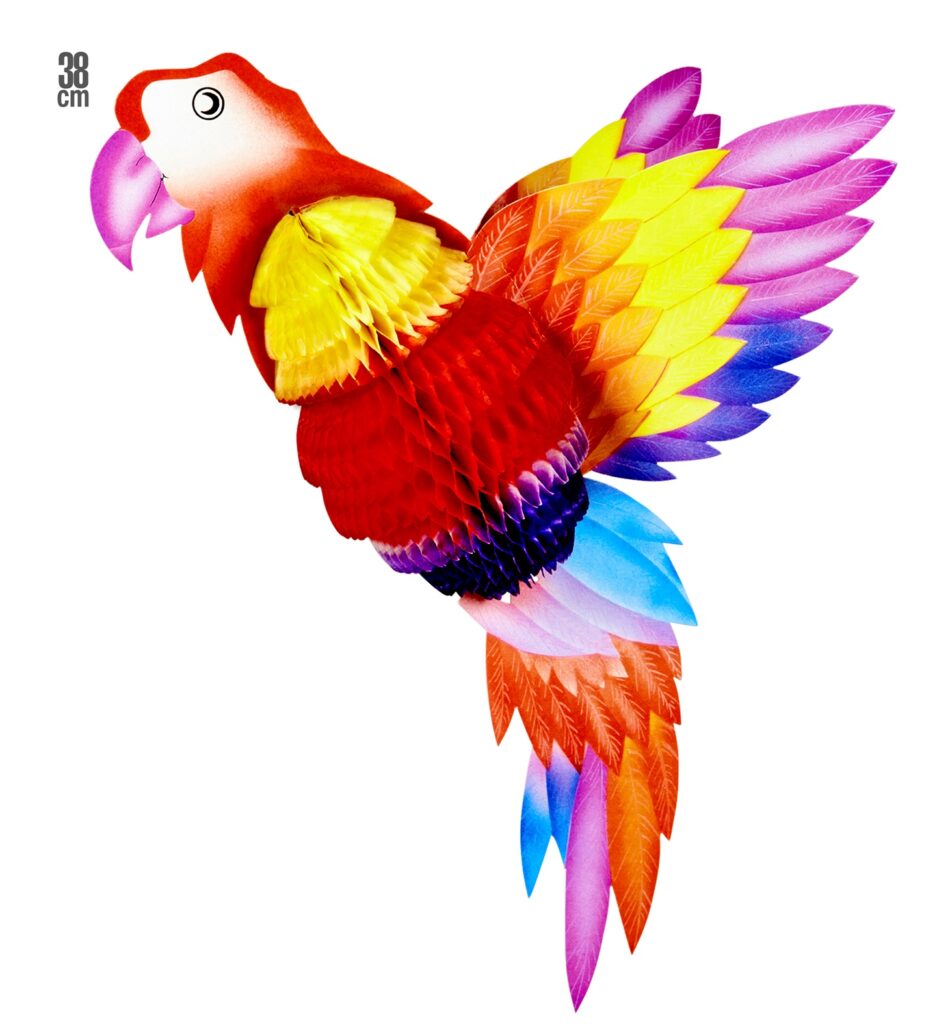 DÉCORATION PERROQUET (Dimension 38 cm)