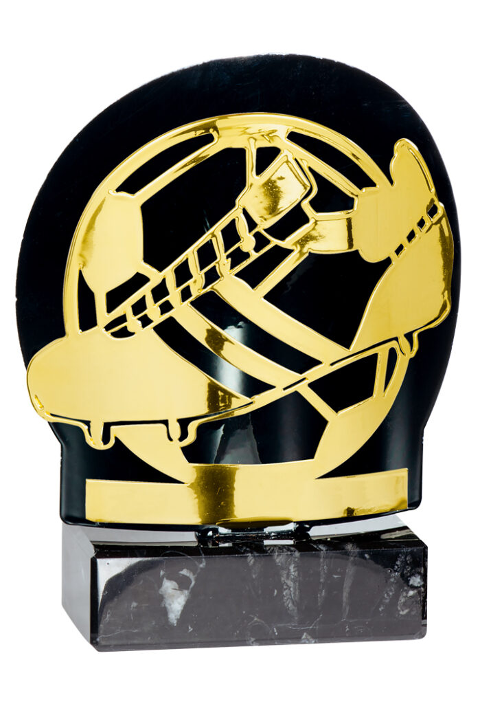 TROPHÉE DE FOOT GOLD (Trophée métal doré - 18 cm)