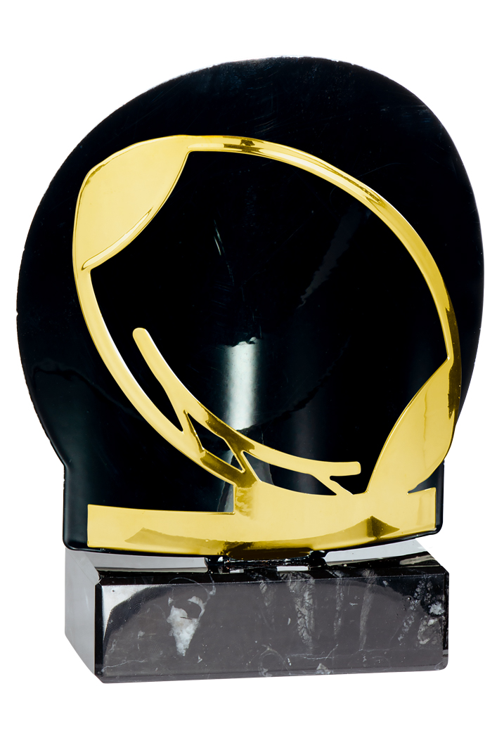 TROPHÉE DE RUGBY GOLD (Trophée métal doré - 18 cm) – Image 1