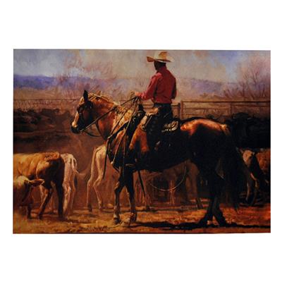 TABLEAU THÈME WESTERN (Décoration murale) Dimension 66 x 46 cm