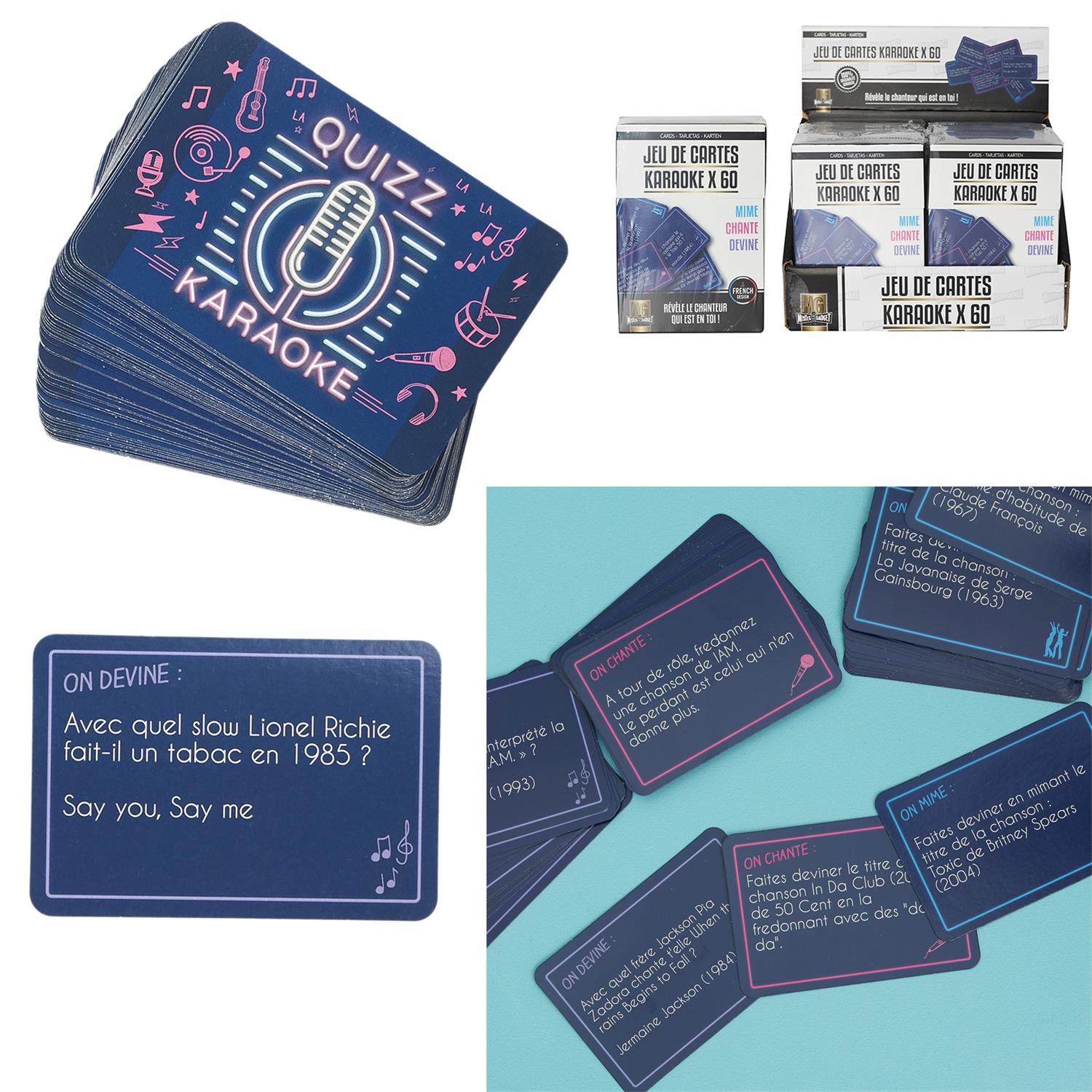 QUIZZ THÈME DU KARAOKÉ (Jeu de cartes Karaoké) – Image 1