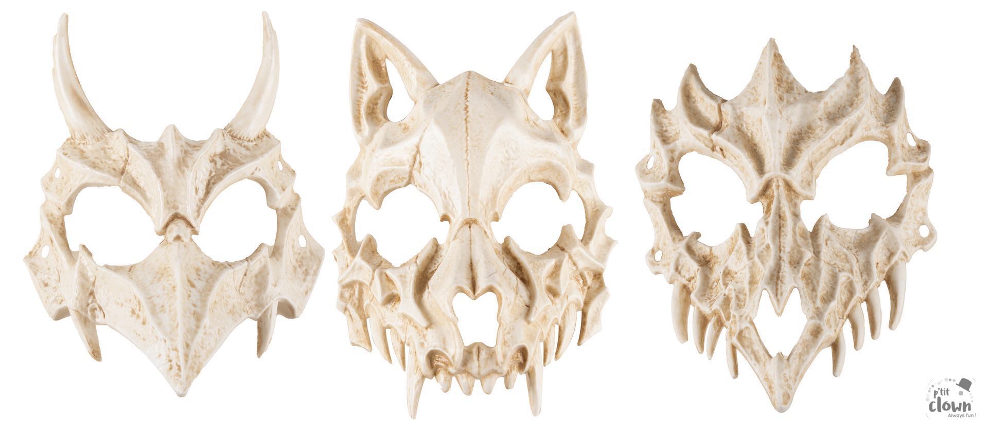 MASQUE SQUELETTE ANIMAL – Image 1