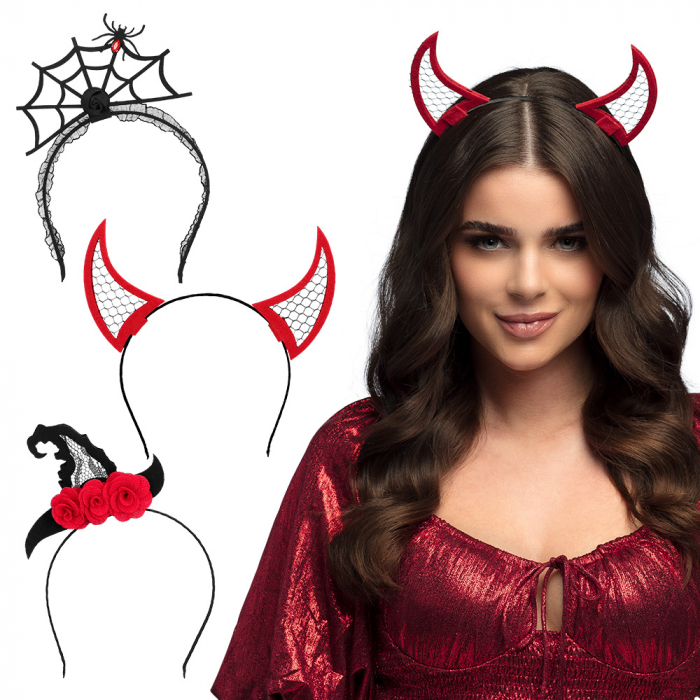 SERRE TÊTES HALLOWEEN (Pack 12 pièces - 3 modèles) Pack pour adultes
