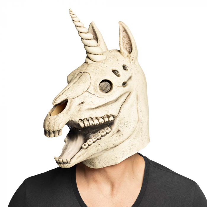 MASQUE SQUELETTE LICORNE (Masque en latex)